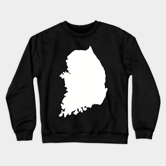 South Korea map Crewneck Sweatshirt by Designzz